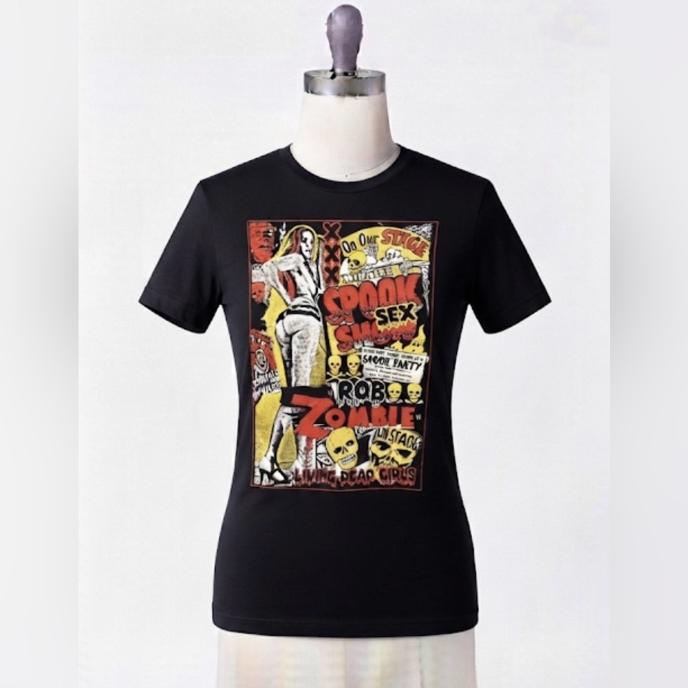 Rob Zombie Black Crewneck T-Shirt small